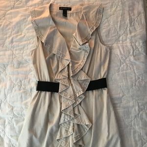 INC International Concepts Khaki Zipper Dress SZ 8